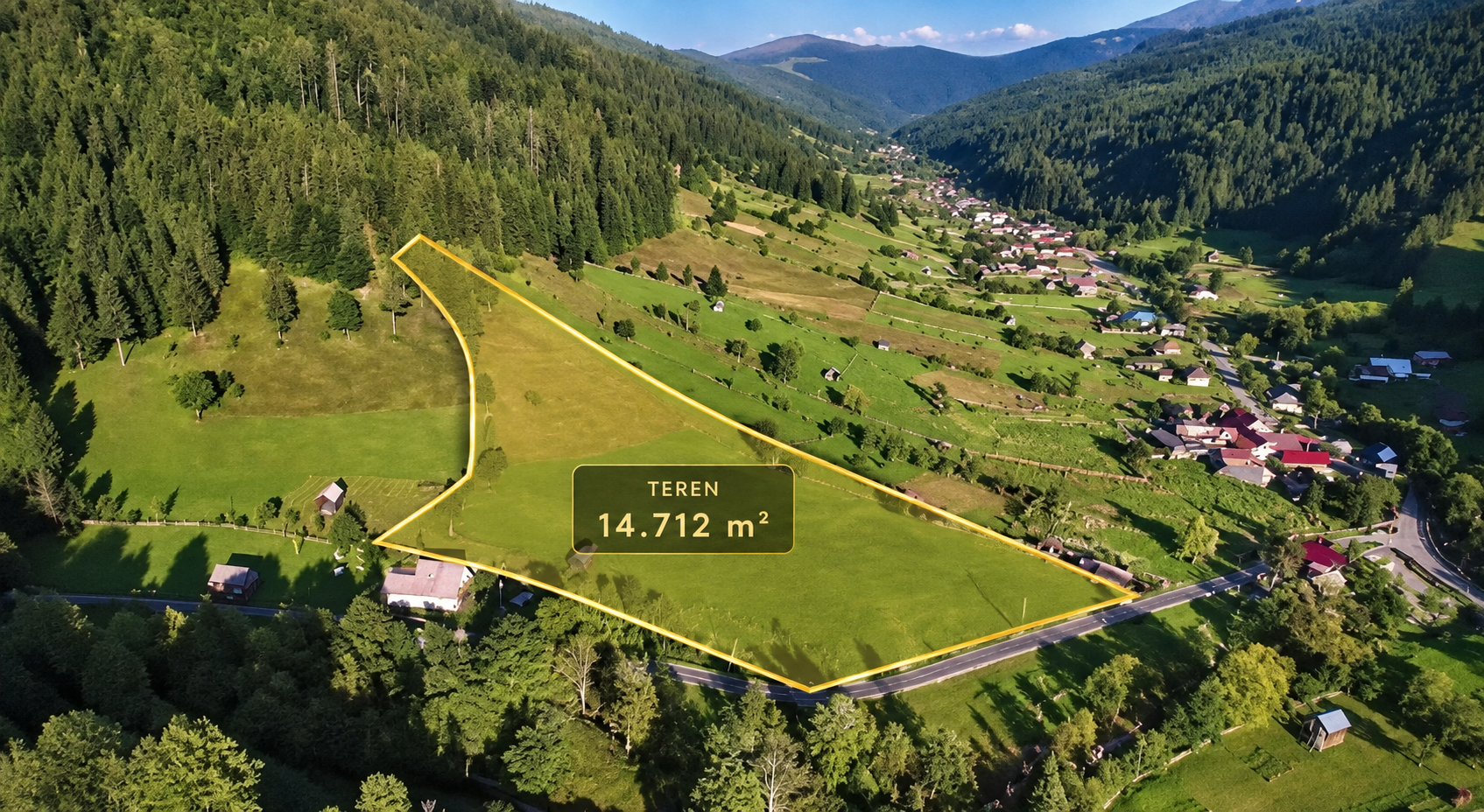 Teren în Grințieș — cadru real al proprietății